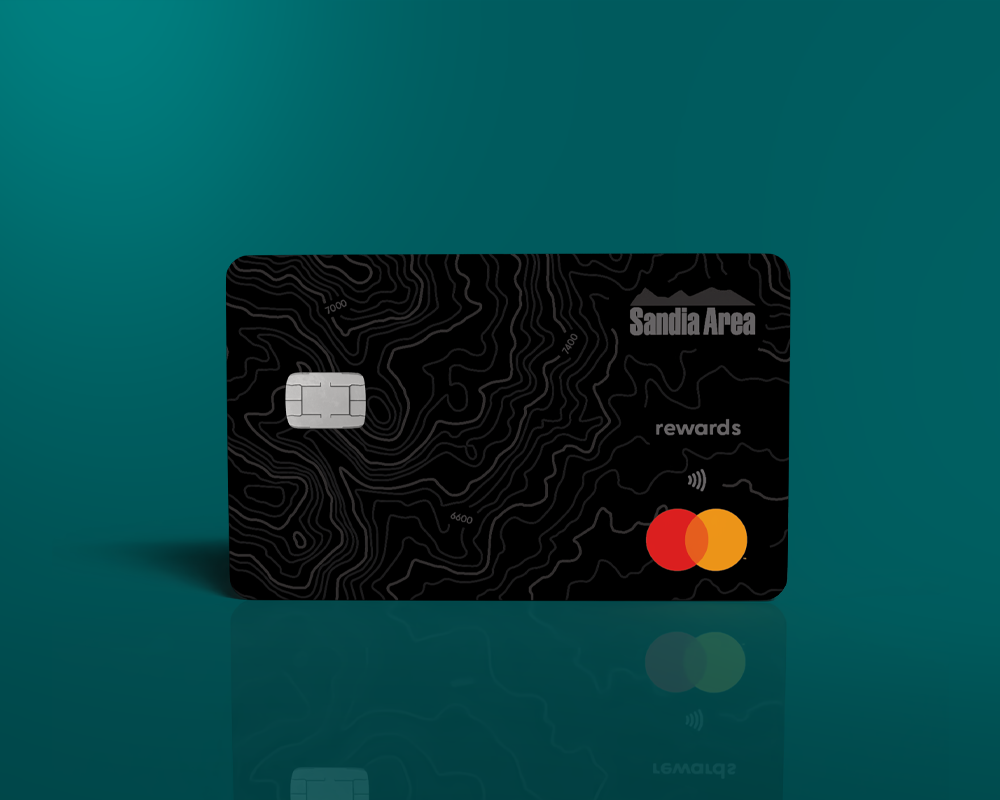 black credit card with teal background