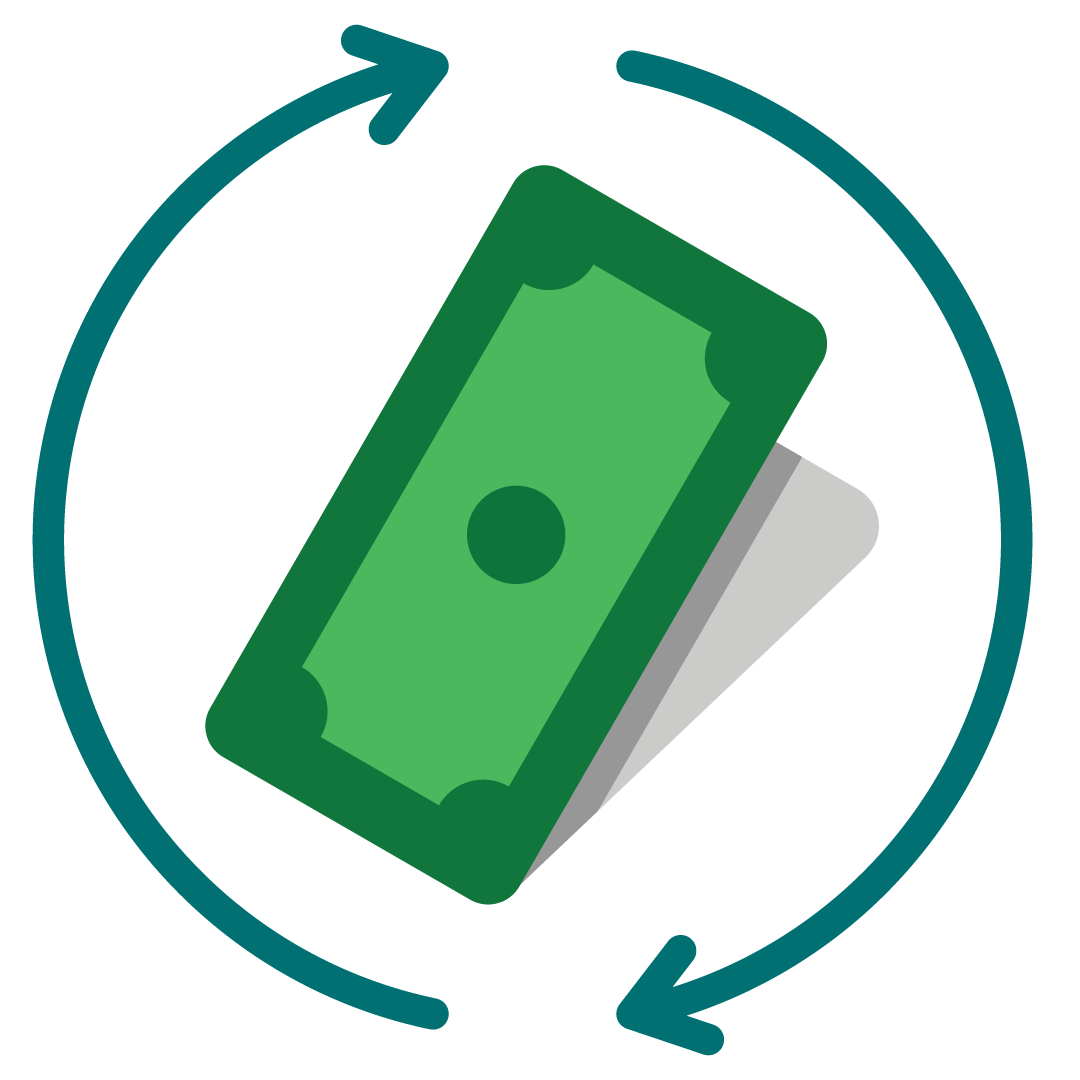 money with circle icon
