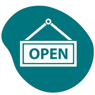 door open sign icon